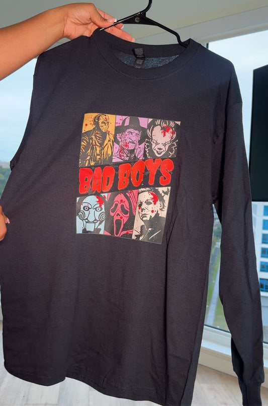 Halloween Collection: Bad Boy T-shirt Series - Jason, Freddy, Pennywise, Jigsaw, Pennywise, and Michael Myers