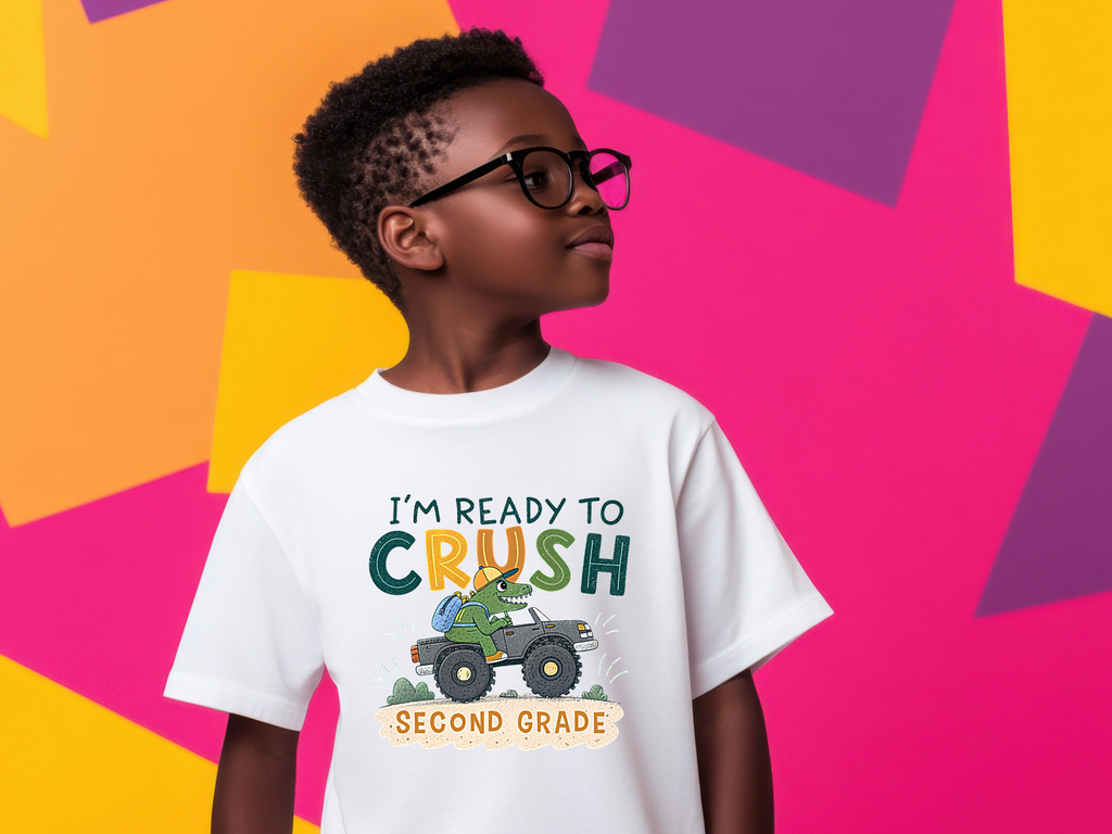 I’m Ready to Crush It T-Shirt – Back to School Shirt for Boys & Girls (Pre-K to 4th Grade)