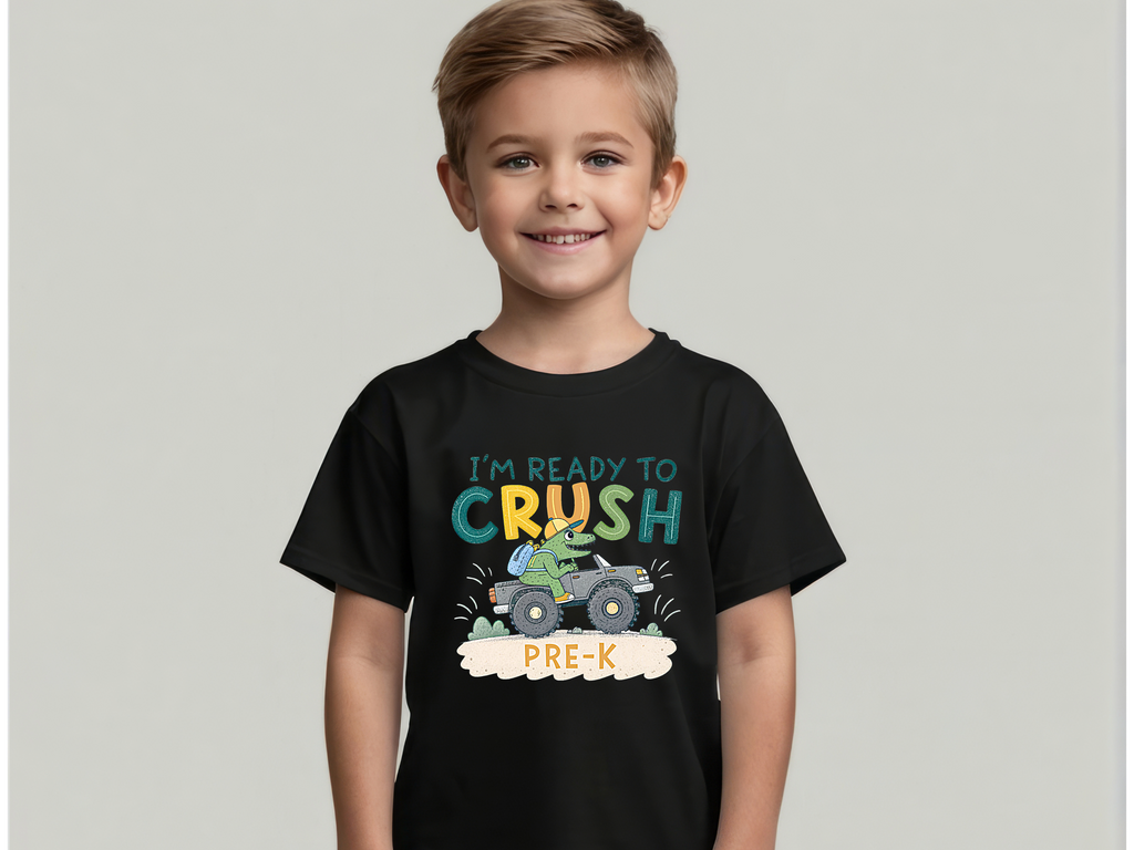 I’m Ready to Crush It T-Shirt – Back to School Shirt for Boys & Girls (Pre-K to 4th Grade)