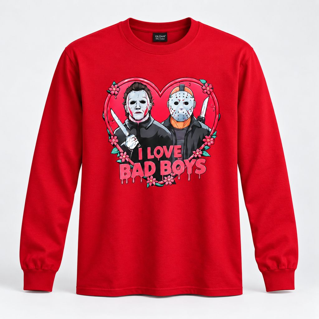 I Love Bad Boys Tee (Myers & Jason) | Grayce Place