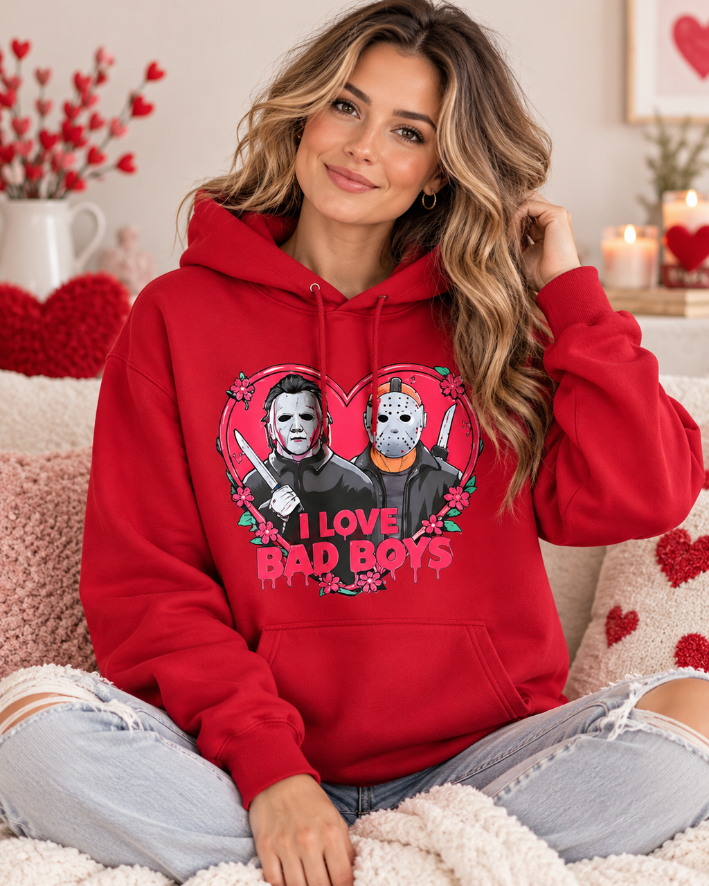 I Love Bad Boys Tee (Myers & Jason) | Grayce Place
