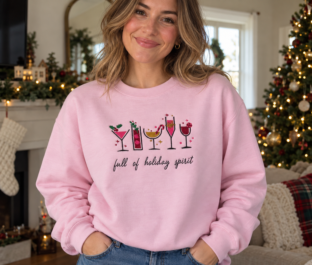 Sip, Sip Hooray! | Holiday Cocktail Crewneck