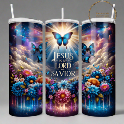 Stock picture of Jesus is my Lord and savior 20 oz tumbler