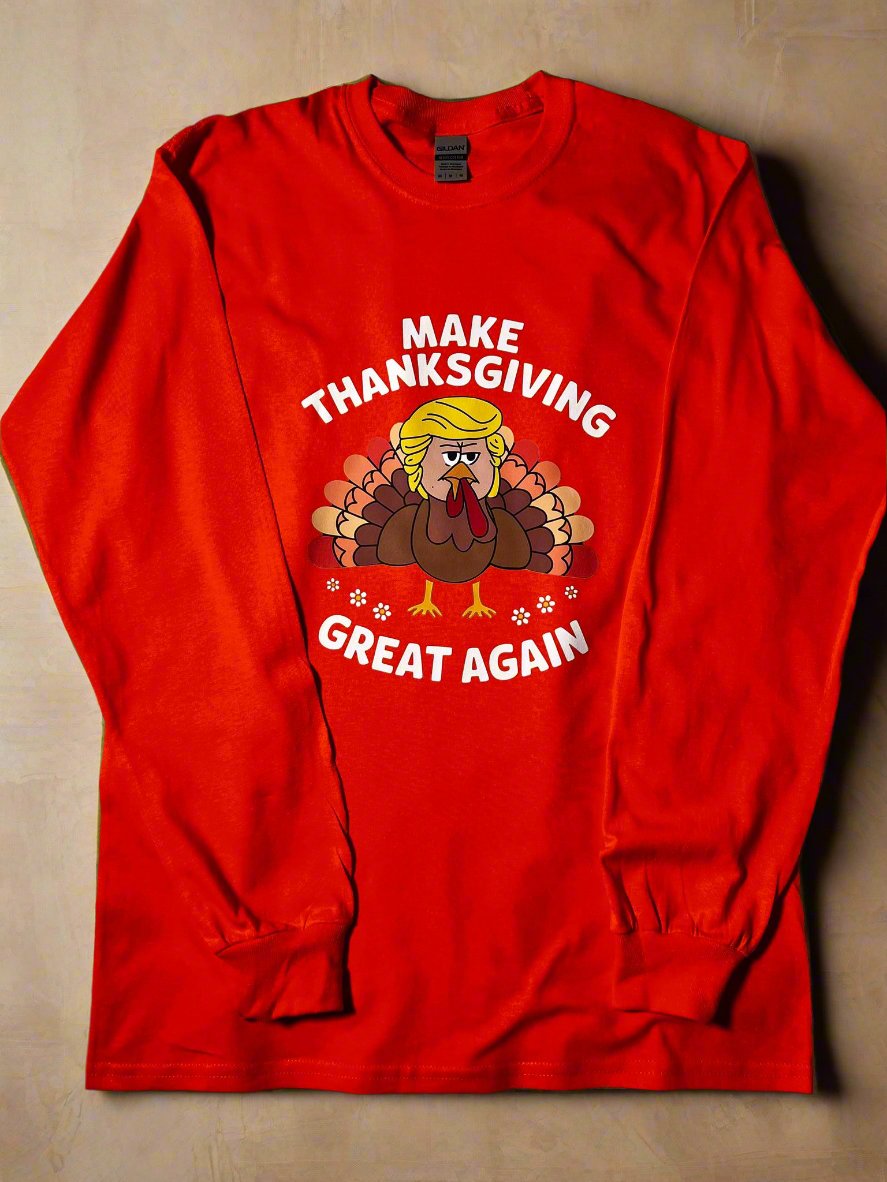 parody turkey shirt perfect for Friendsgiving or Thanksgiving dinner.