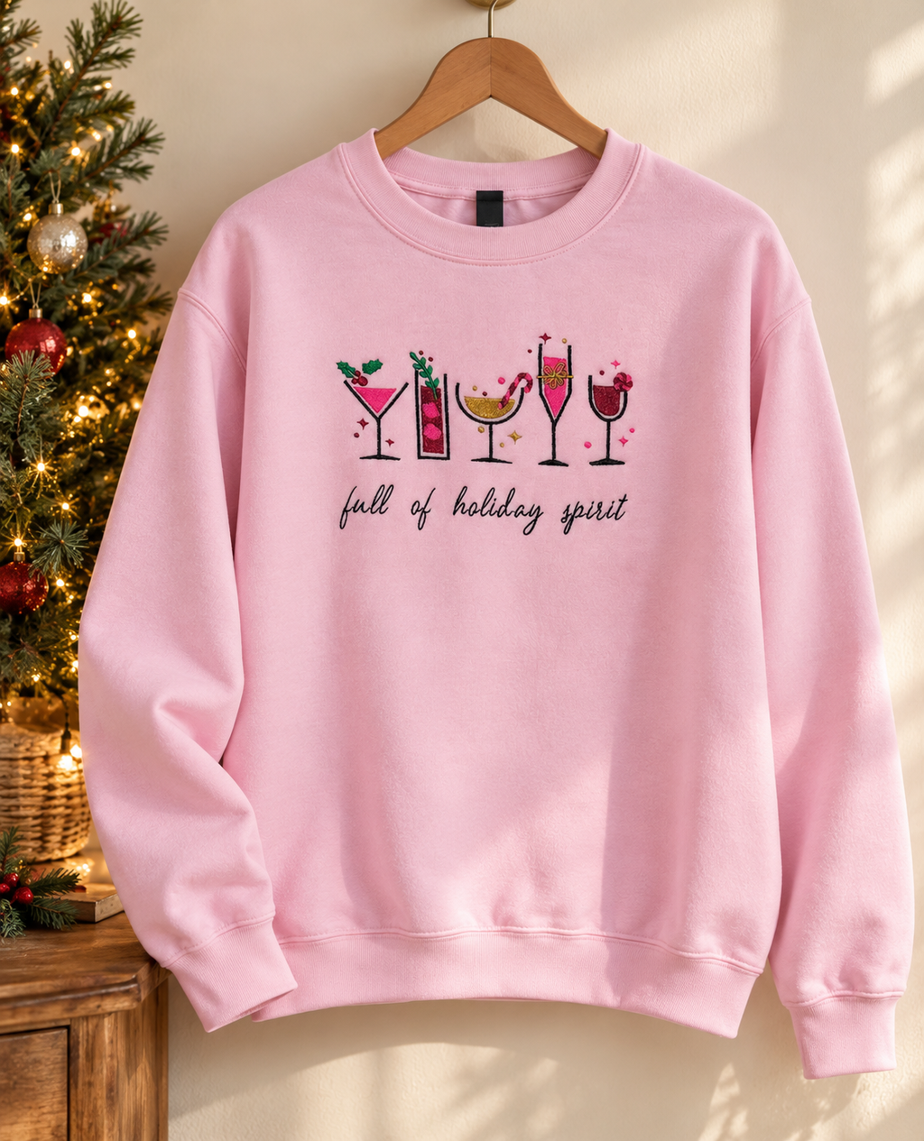 Sip, Sip Hooray! | Holiday Cocktail Crewneck