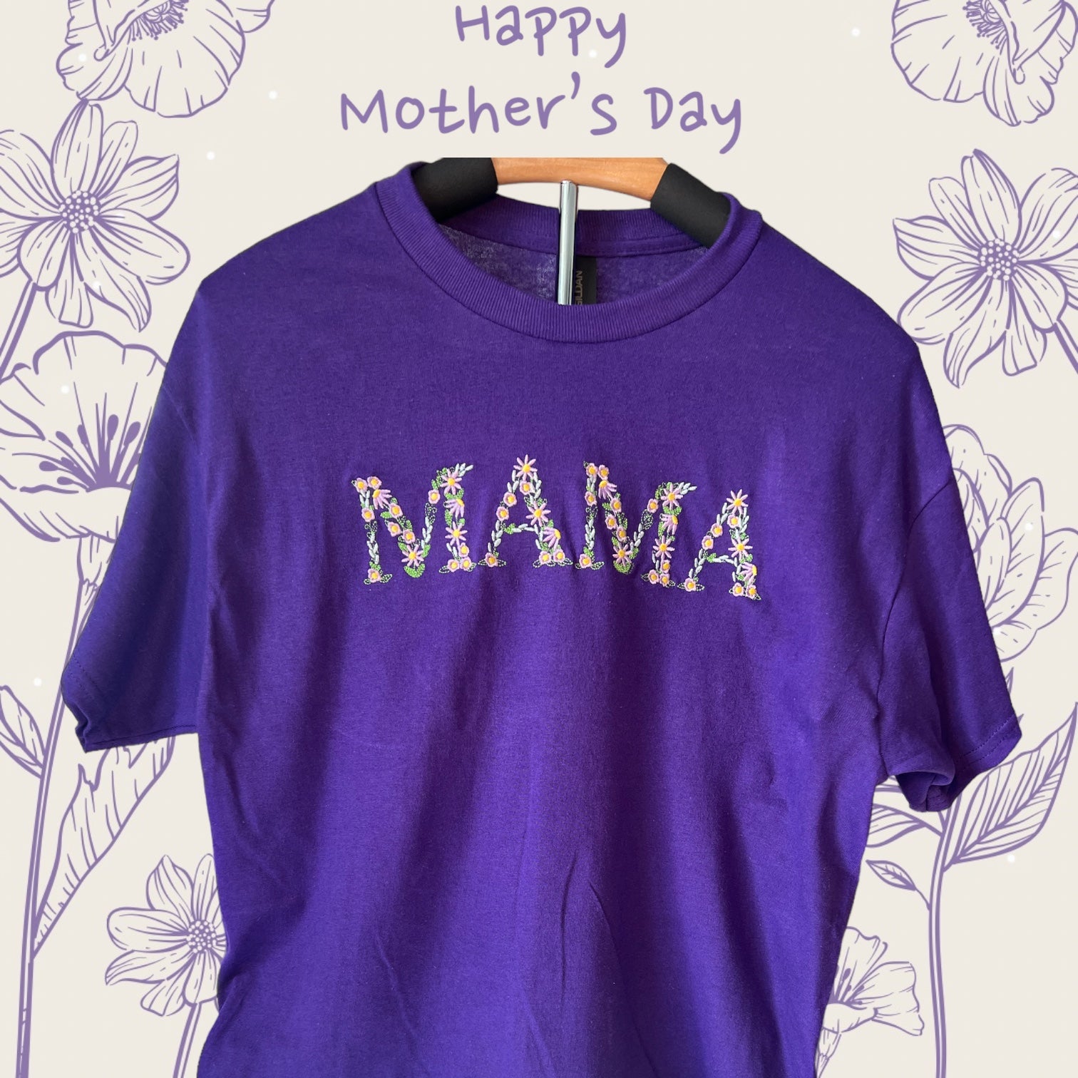 "Floral Mama Tee" – Soft, Sweet, and Made for Every Day Womanswear