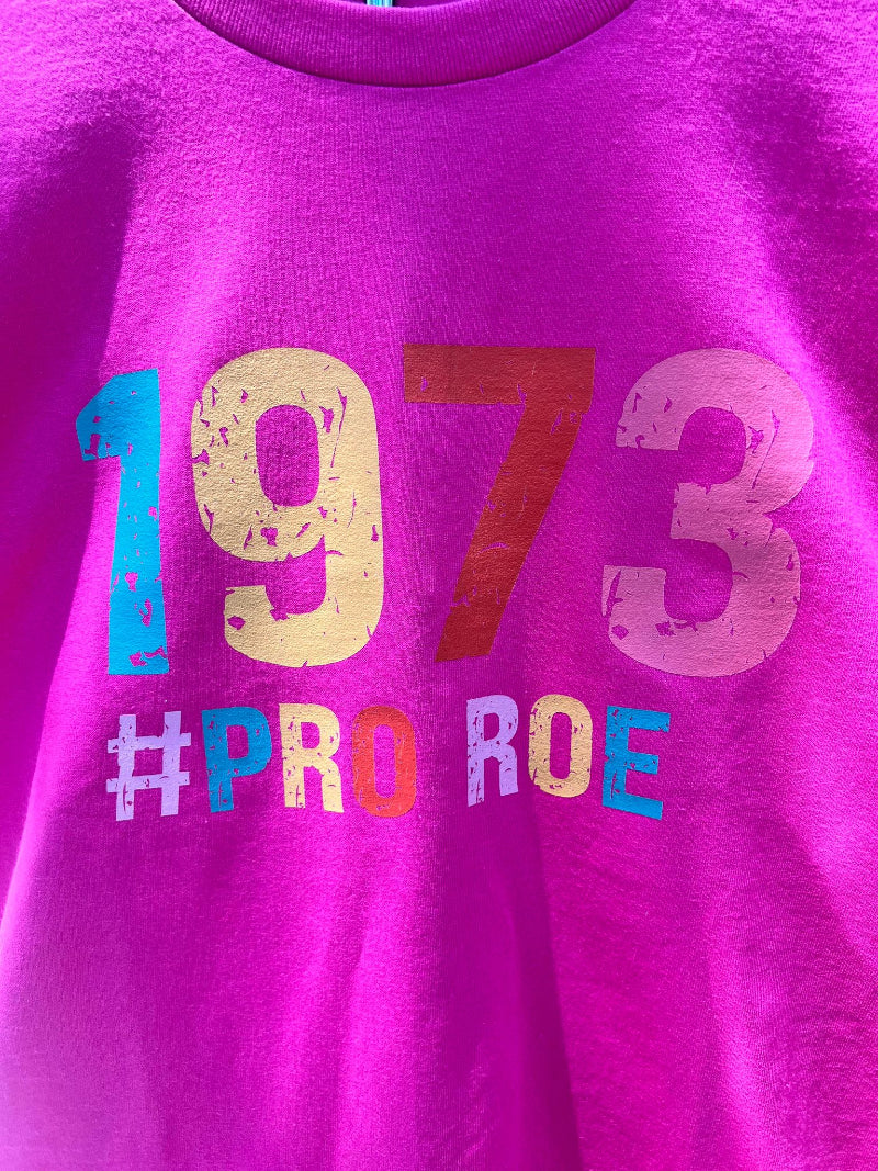 Feminist empowerment shirt with 1973 graphic