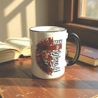 Faith-based Christian mug with inspirational design for men