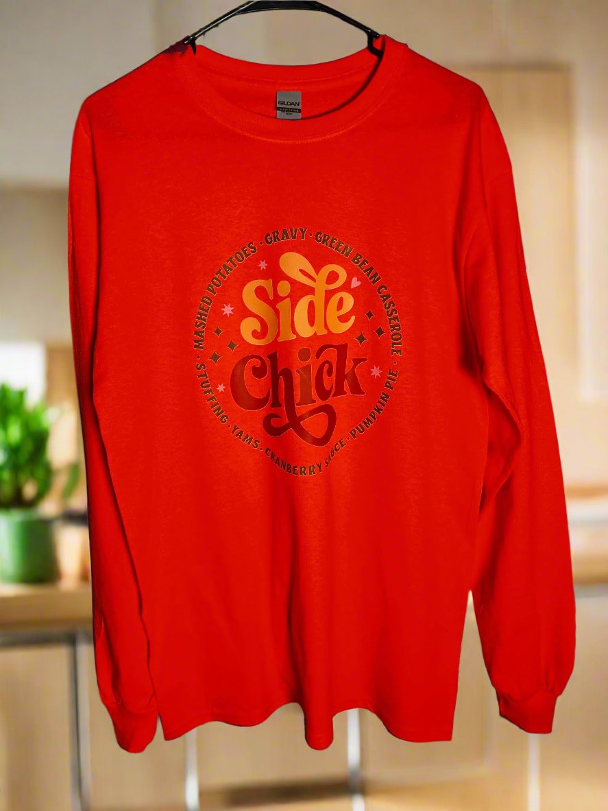 Thanksgiving T-shirt celebrating holiday side dishes
