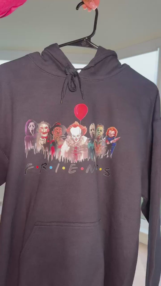 Halloween Collection: Horror Movie Fan Hoodie - Jigsaw, Ghostface, Freddy, Pennywise, Michael Myers, Chucky