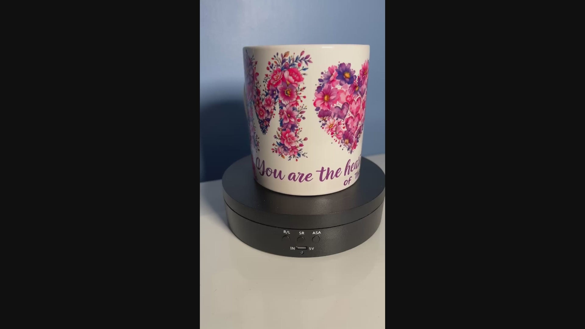 Mom – Heart of the Family Floral 15 oz. Ceramic Mug